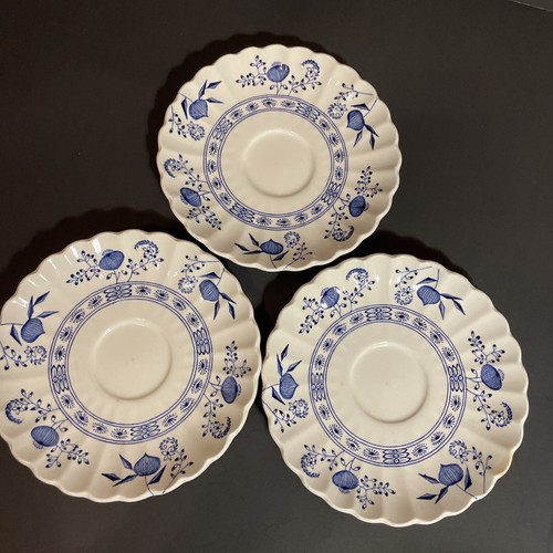 J&G Meakin England Classic White Nordic Blue Onion SAUCER Replacement Sold $Ea. - Picture 3 of 13