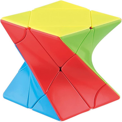 Cube Twist 3X3 Stickerelss Speed Cube Vivid Color Magic Puzzle Toys (Twist and T