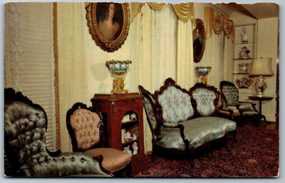 Postcard Alabama AL Mobile Bellingrath Home Upstairs Hallway Interior UNP A1