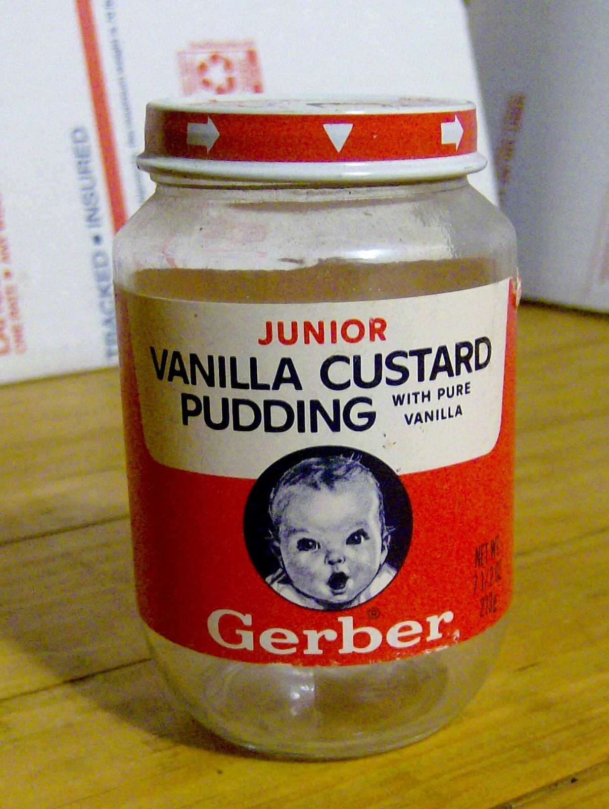 vintage 1970s GERBER baby food GLASS JAR Vanilla Custard Pudding infant OLD rare
Opens in a new wind
