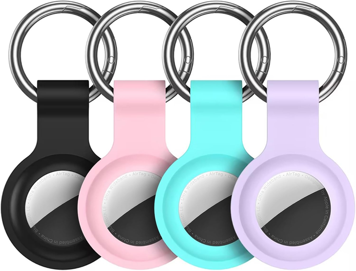 Silicone AirTag Holder Keychain Case for Apple AirTags  