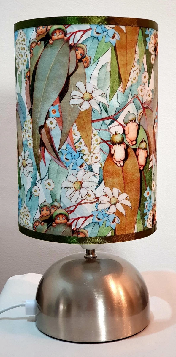 May Gibbs gumnut babies touch Lamp with fabric shade snugglepot cuddlepie