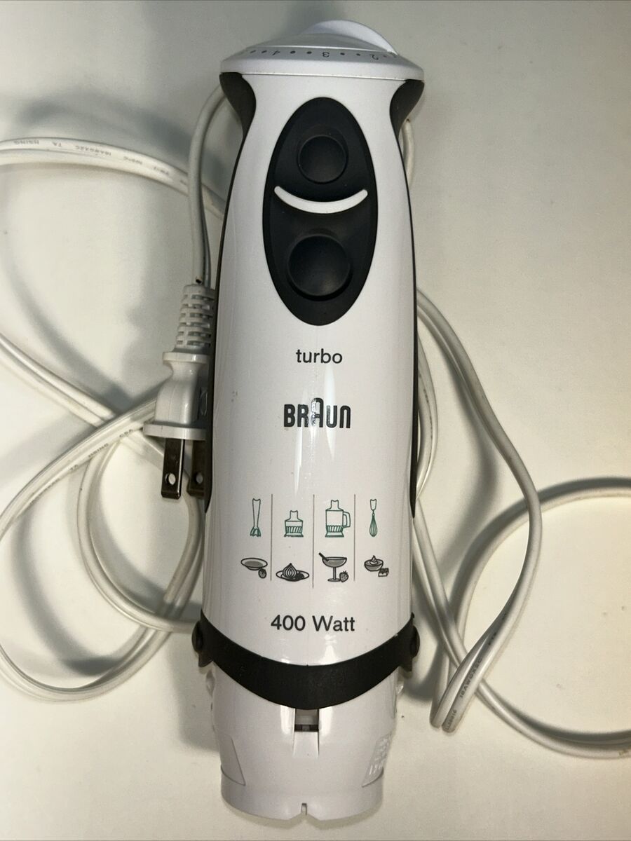 Braun 400 Watt Turbo Immersion Blender Kit(WORKS)Without Pitcher & Blender Shaft | eBay Braun 400 Watt Turbo Immersion Blender Kit(WORKS)Without Pitcher & Blender Shaft | eBay