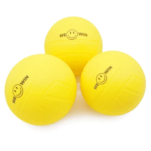 WEOWIN Spike Round Net Game Balls, Replacement Balls, Yellow 3.5-inch 3-Pack