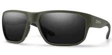 Smith Optics Arvo Polarized ChromaPop Men's Wrap Sunglasses Matte Moss Black