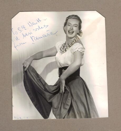 RENATA - ORIGINAL HAND-SIGNED PHOTO  1957 CABARET SINGER & DANCER - Picture 1 of 6