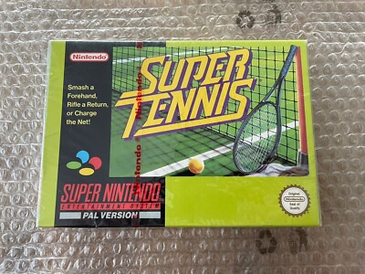 Super Tennis - Super Nintendo SNES - Redstripe Neu/New Nintendo