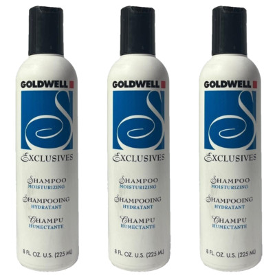 3 Goldwell Exclusives Moisturizing Shampoo 8 oz ea (431)