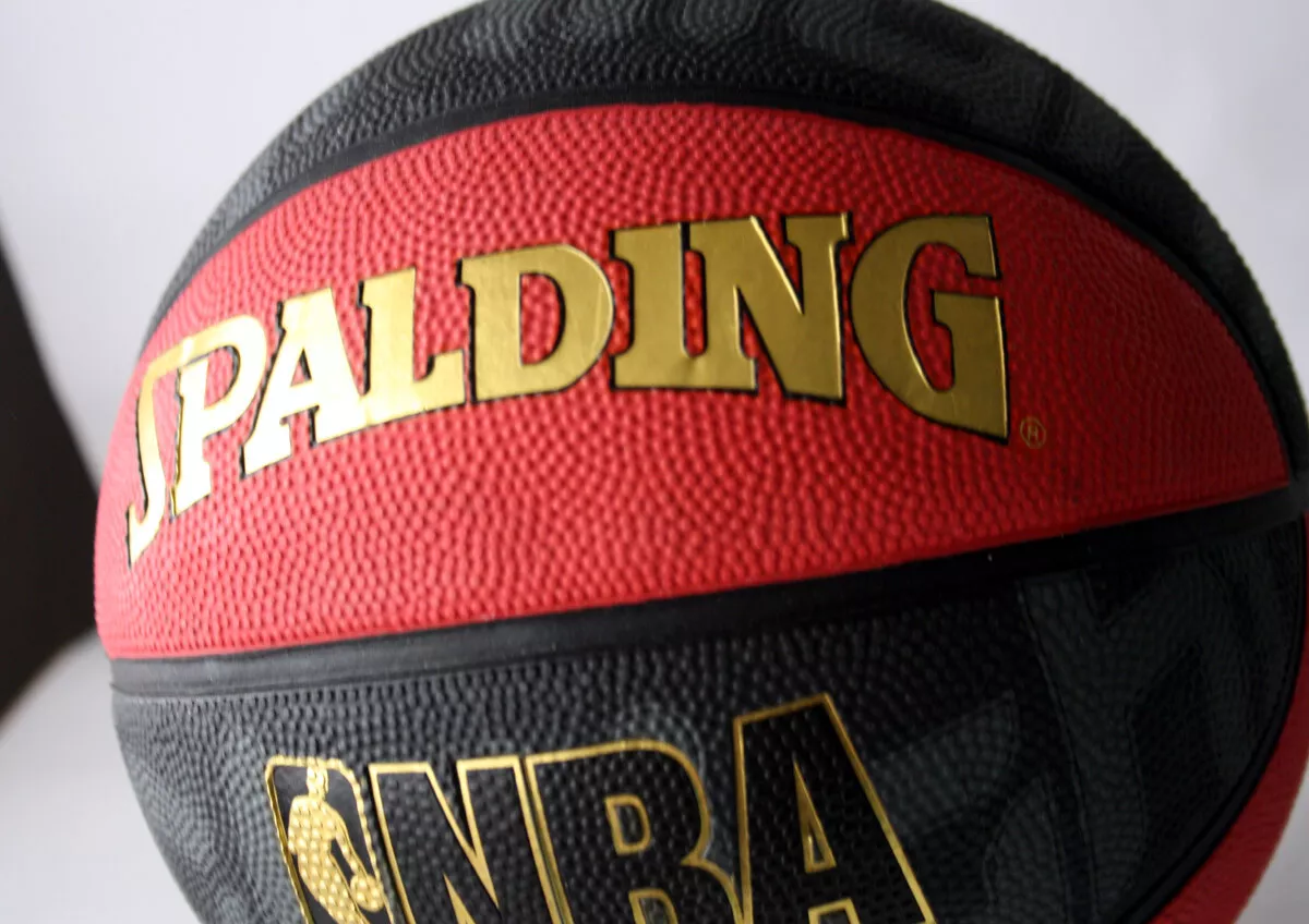 Spalding Fast S Highlight Basketball Size-7 ( Black/Gold)