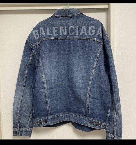 BALENCIAGA Denim Jacket Back Logo 