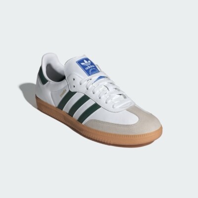 Adidas Originals Samba OG [IE3437] Men Casual Shoes White / Collegiate Green 8.5