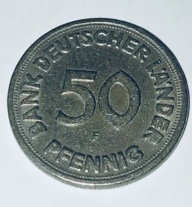 50 Pfennig Bank Deutscher Länder 1949 F | eBay