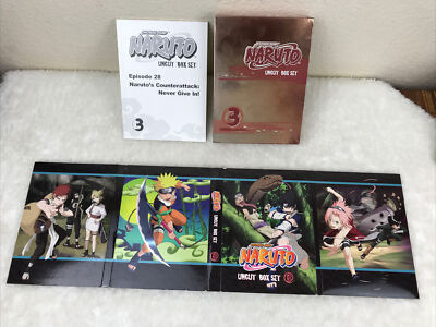 Naruto Uncut Box Set Vol. 3 (DVD 3-Disc Set) with Booklet Shonen