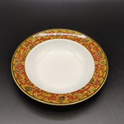 Vintage Wedgwood Persien Knochen China 8 Zoll gold umrandet Suppenschüssel '97 England A + Zustand
