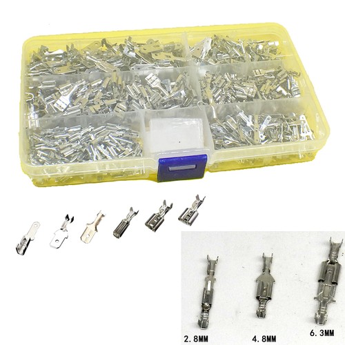 600pcs 2.8mm 4.8mm 6.3mm Male Female Spade Crimp Terminals Assortment Set Kit - Picture 5 of 7