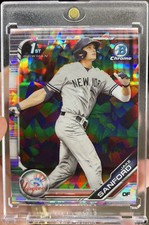 Jake Sanford 2019 Bowman Chrome Draft 1st Sapphire Refractor #BDC-82 YANKEES