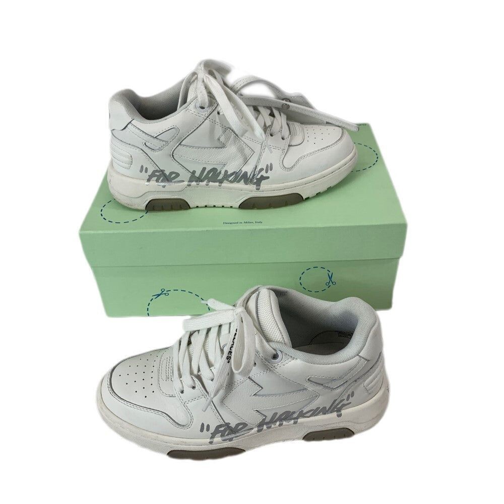 【OFF-WHITE】オフィスウーマンのスニーカー Off-White Out Of Office FOR WALKING Sneakers White Silver