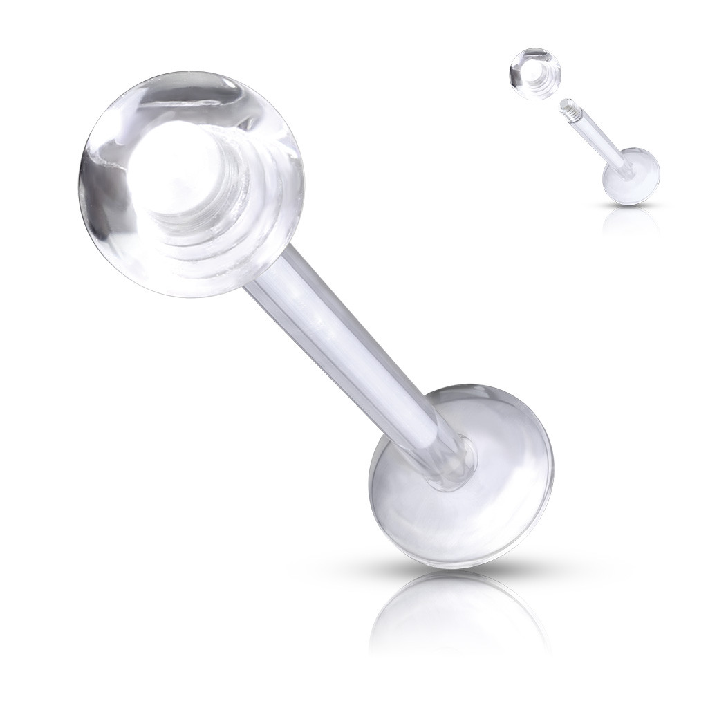 4Pcs Retainer Flexible Acrylic Clear 14 gauge 5/8 16mm Barbell Tongue Rings Piercing Jewelry Nipple Silicon O-ring M3228 4Pcs Retainer Flexible Acrylic Clear 14 gauge 5/8 16mm Barbell Tongue Rings Piercing Jewelry Nipple Silicon O-ring M3228