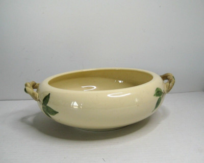 Vintage Franciscan Ware 30 27 Ivy Console bowl Made in USA  Ivory hand painted