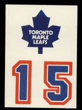 1985-86 TOPPS HOCKEY HELMET STICKERS #13 TORONTO MAPLE LEAFS