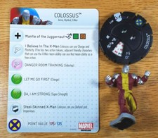 Colossus 012 from AvX with card Avengers vs. X-Men Heroclix set X-Men starter
