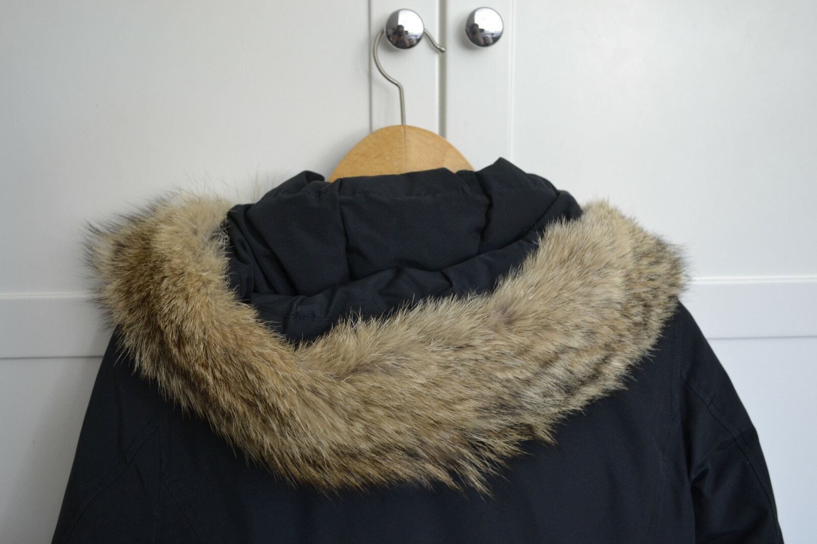 Woolrich Damen Daunenjacke Größe S Blau Gebraucht Fellkragen eBay