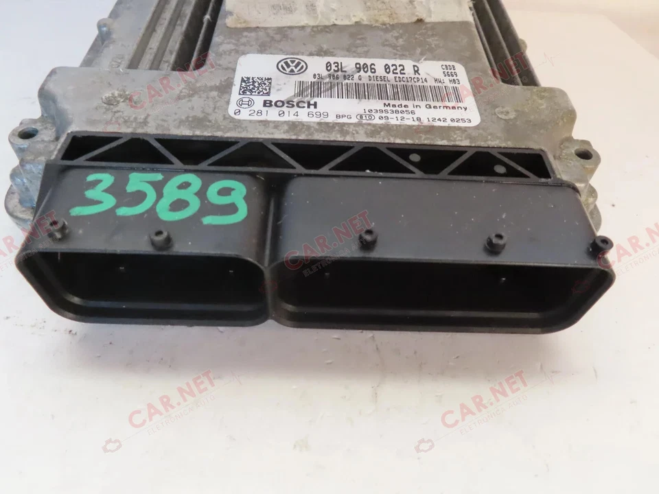 03L906022R CENTRALINA MOTORE VW SCIROCCO 137 2.0 TDI 103KW 0281014699 EDC17CP14 - Immagine 3 di 4