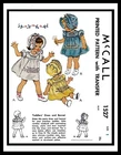 McCall 1527 Embroidered DRESS FROCK BONNET Pattern Toddler BABY GIRL Hat 1or2