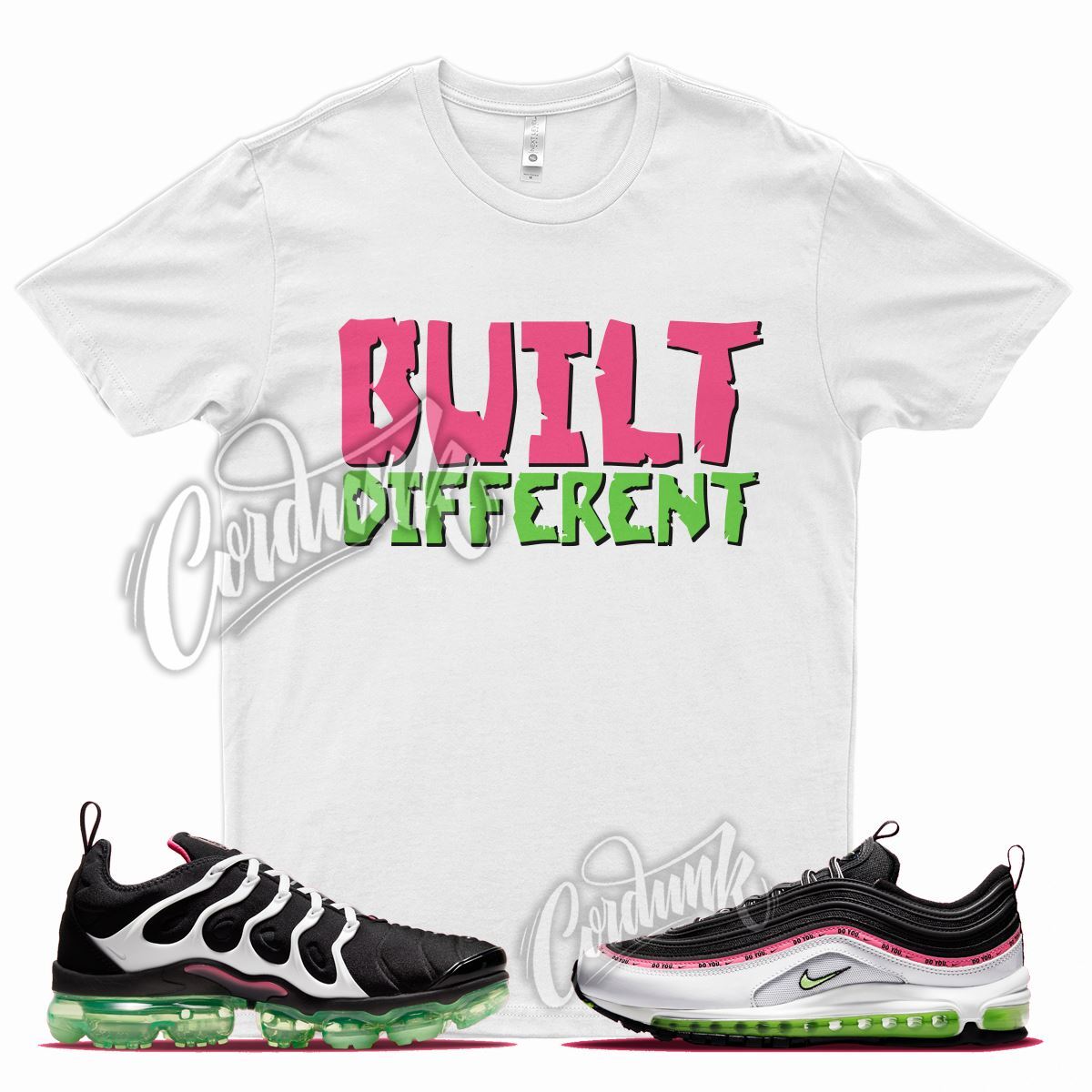 White BUILT Shirt for N Vapormax Plus 