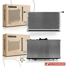 A-Premium 2Pc Radiator & AC Condenser Cooling Kit for Geo Prizm Toyota Corolla