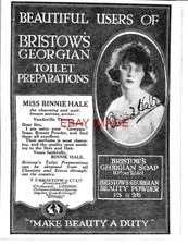 1924 Advert BRISTOW'S 'Georgian' Toiletries Original BINNE HALE Print Ad 43/116