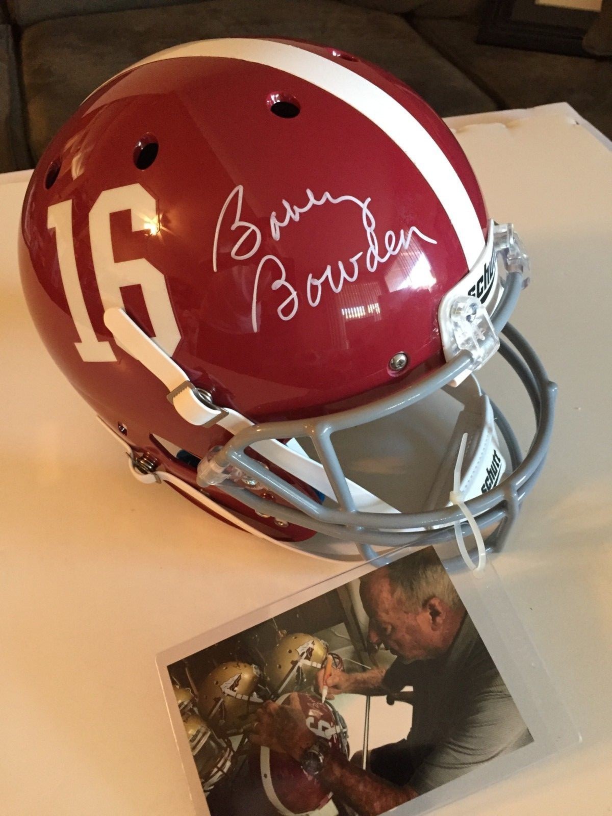 Bobby Bowden Autographed Signed Alabama Crimson Tide -DECEASED- Full-Size Alabama Tide Rep Helmet - Radtke 