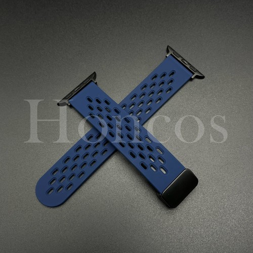 Correa de goma de silicona verde para Apple Watch de 38 mm-49 mm para iWatch liberación rápida - Imagen 15 de 31