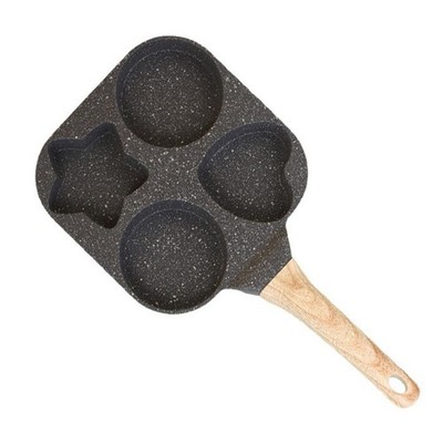 Vier Loch Antihaft Bratpfanne Schweres Eisen Design für gleichbleibende Kocherg