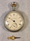 ANTIQUE 1886 ILLINOIS POCKET WATCH GRADE 2, MODEL 1, 18S 11J SILVERIOD WORKING