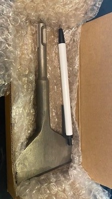 SDS Plus 3in Wide Chisel Bit Tile Removal Floor Wall Scraper Tool 6.5in Bit, New