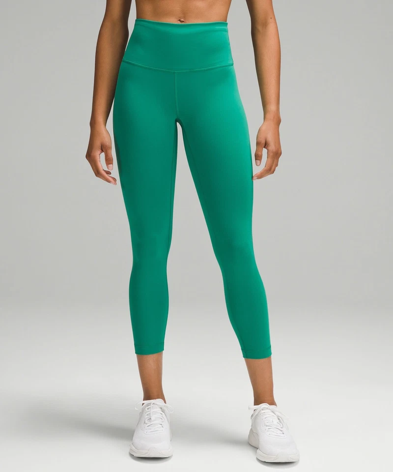 lululemon Wunder Train High-Rise Crop Size 2 Cascadia Green