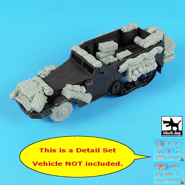 Black Dog 1/35 Stowage & Accessories Big Set for US M21 MMC WWII
