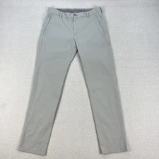 Vineyard Vines OTG Pants Mens 30x30 Light Gray On-The-Go Performance Stretch