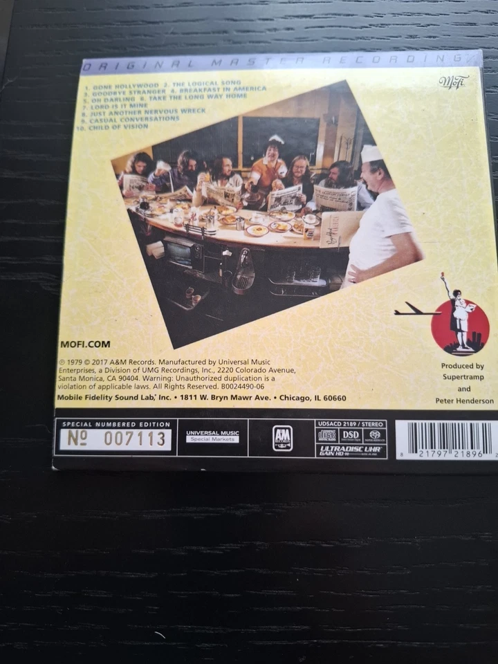 Breakfast in America Supertramp MOFI Sacd - Image 2 of 2