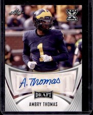 2021 Leaf Draft #BA-AT1 Ambry Thomas Autographs