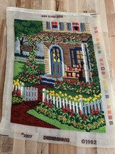 Vintage 80s Completed Needlepoint Jam  Jellies Dimensions 2207 14" x 18"