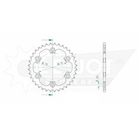 Esjot Kettenrad Stahl #530 36 (FüR: Royal Enfield Continental 535 GT EFI 14-16 )
