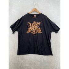Woe Bayside Graphic T-Shirt Mens 2XL Black Orange Heavy Cotton USA Made