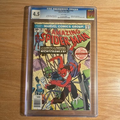 Marvel Comics Amazing Spider-Man #161 (1976) Spider-Man Punisher CGC 4.5 White