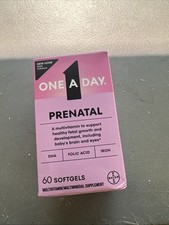 One a Day Prenatal Multivitamin/Multimineral Supplement -60 Softgels - Exp 12/26