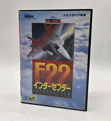 F22 INTERCEPTOR Mega Drive Sega Complete US Seller Clean Cartridge 