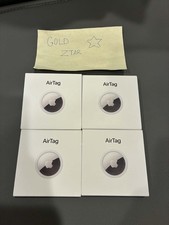 QTY 4- NEW APPLE AIRTAG TRACKER MX532LL/A A2187 1-PACK SEALED BOX AIR TAGS