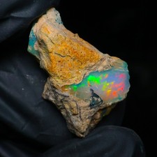 Natural Ethiopian Welo Opal Rough 11.25 Ct Gemstone   Bright Play of Color Fire
