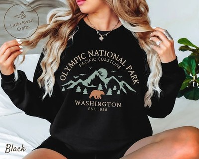 Olympic National Park Sweatshirt Washington State Nature Forest Mountain Gift